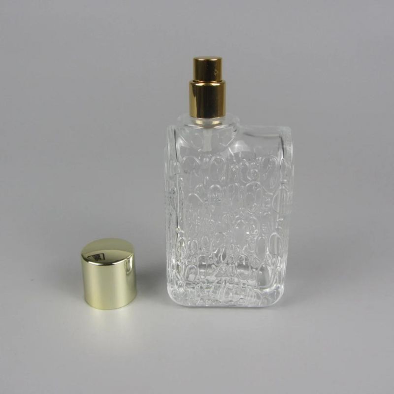 Clear Diamond Shape Glass 100ml Perfume Bottle with Your Logo