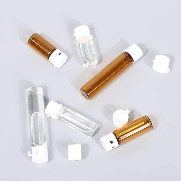 2ml 3ml 5ml 7ml Raw Liquid Vial Essence Oil Glass Bottle Serum Glassware