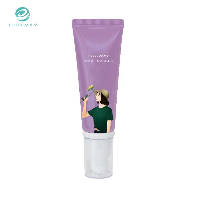 OEM Cosmetic Cream Packaging 50ml Empty Airless Plastic Soft Tube with Pump