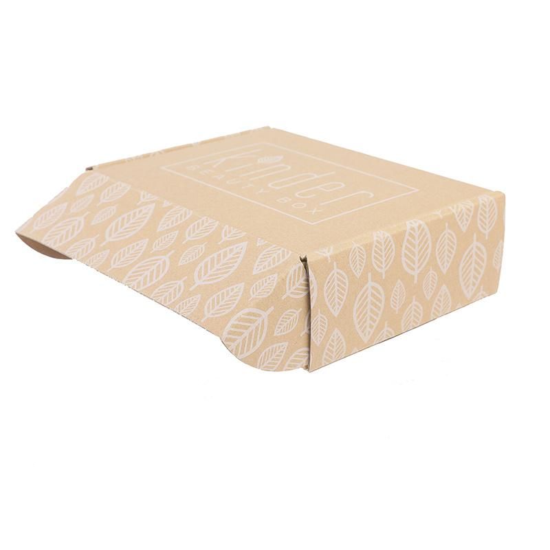 Packaging Custom Design Kraft Paper White Silkscreen Corrugated Box