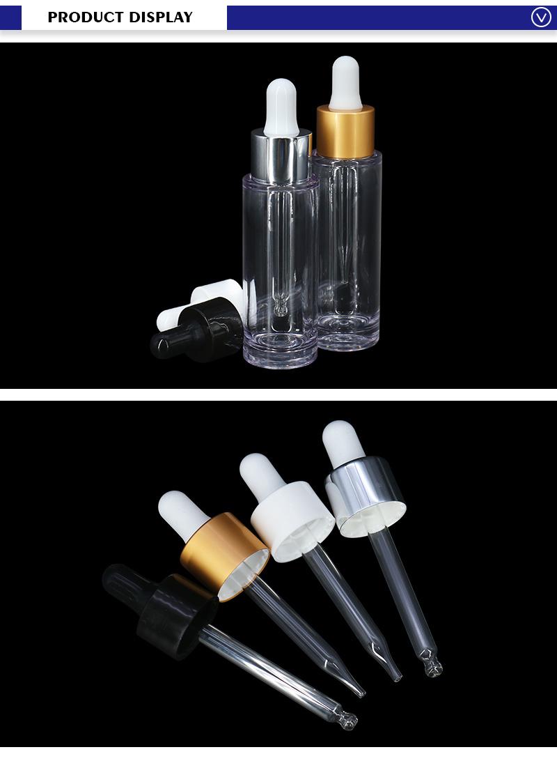 Wholesale Round Cosmetic Serum Dropping Bottles 30ml Empty Plastic Containers