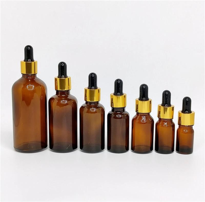 5ml 10ml 15ml 30ml 50ml 60ml 100ml Black/Gold/Amber/White Dropper with Liquid Bottles, Essential Oil Bottle, Glass Dropper Bottle