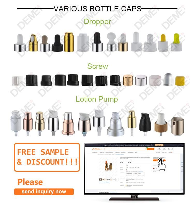 Amber Empty Lock Glass Sample Bottles Vials for Essential Oils Packaging Set 5ml 6ml 7ml 8ml 10ml 12ml 15ml