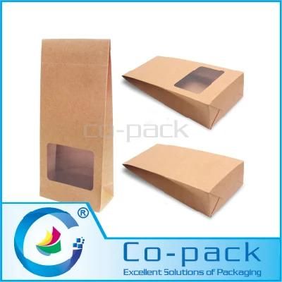 Kraft Packaging Paper Bag with Transparent Window