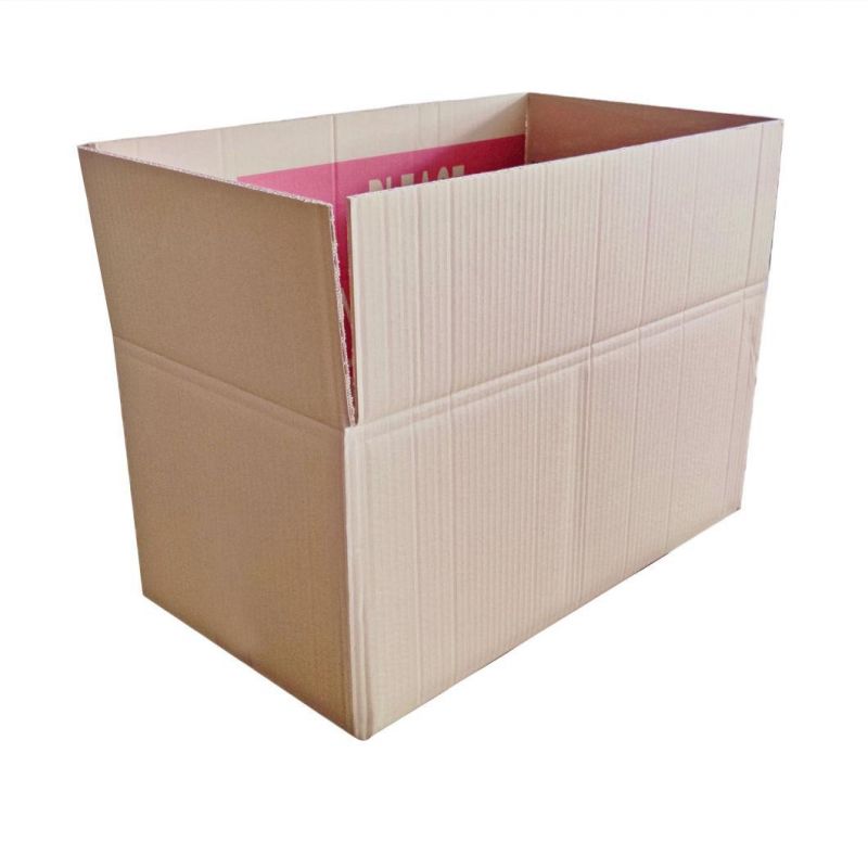 Disposable Recycle Flat Kraft Paper Packaging Shipping Corrugated Carton Box