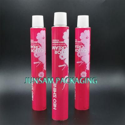 Collapsible Alumum Empty Soft Tubes Cosmetic Packaging 6 Offset Printing Recyclable