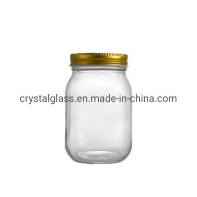 1L Regular Mouth Bulk 16oz 32oz Food Glass Mason Jars for Sale 480ml 750ml