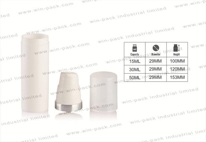 Lotion Pump Bottle 15ml 30ml 50ml Widen Cosmetic Cream PP Airless Bottle