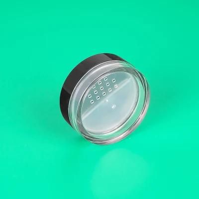 Wholesale Round Black Compact Powder Case Loose Powder Case for Loose Powder Packaging