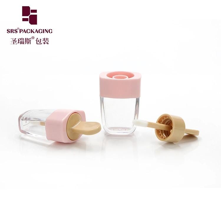 SRS packaging Wholesale Empty Cosmetic Mini Clear Color Pen/bottle/tube Cute Lipgloss/Lip Gloss Container