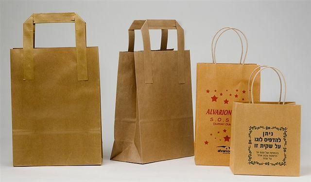 OEM Service Biodegradable Colorful/White Kraft Paper Bag