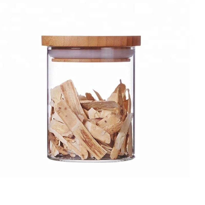 Borosilicate Glass Storage Jar with Wooden Cork