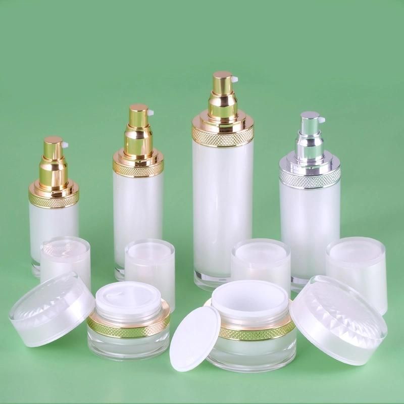 30ml 50ml 80ml 120ml 30g 50g Elegant Luxury Acrylic Plastic Cream Jar for Skin Care Products