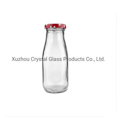 300 Ml Round-Square Juice Beverage Milk Glass Bottles Free Samples