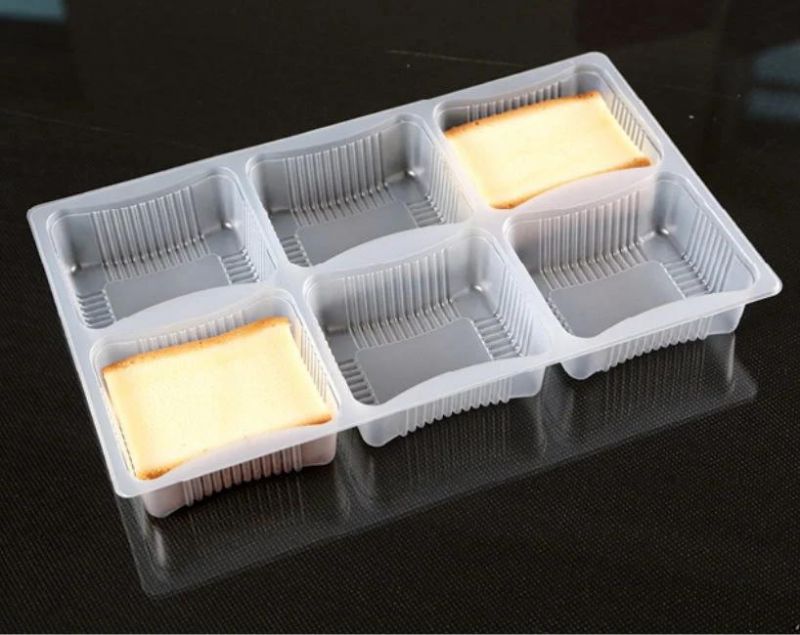 6 Compartments Disposable Plastic Cookie Blister Packaging Tray