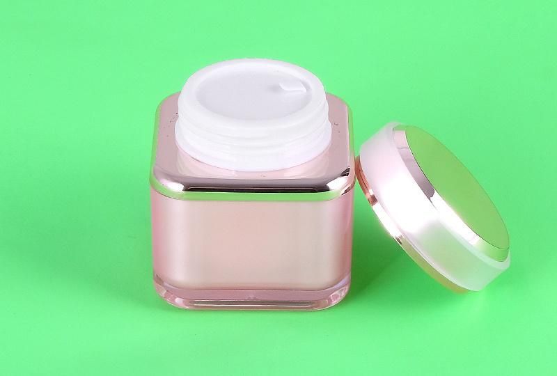 30g 50g 50ml 80ml 120ml Elegant Pink Empty Plastic Cream Jar Acrylic Jar Lotion Bottle