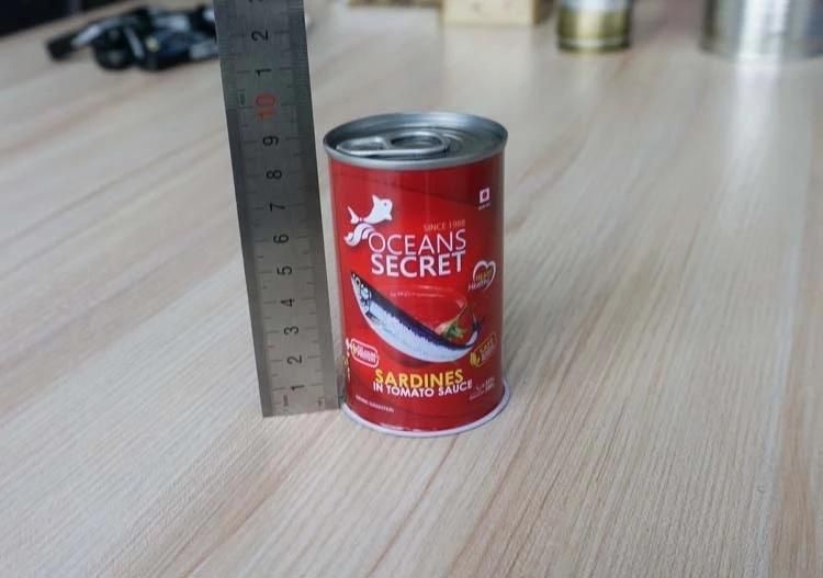 578# Small Round Tin Can for Sardines