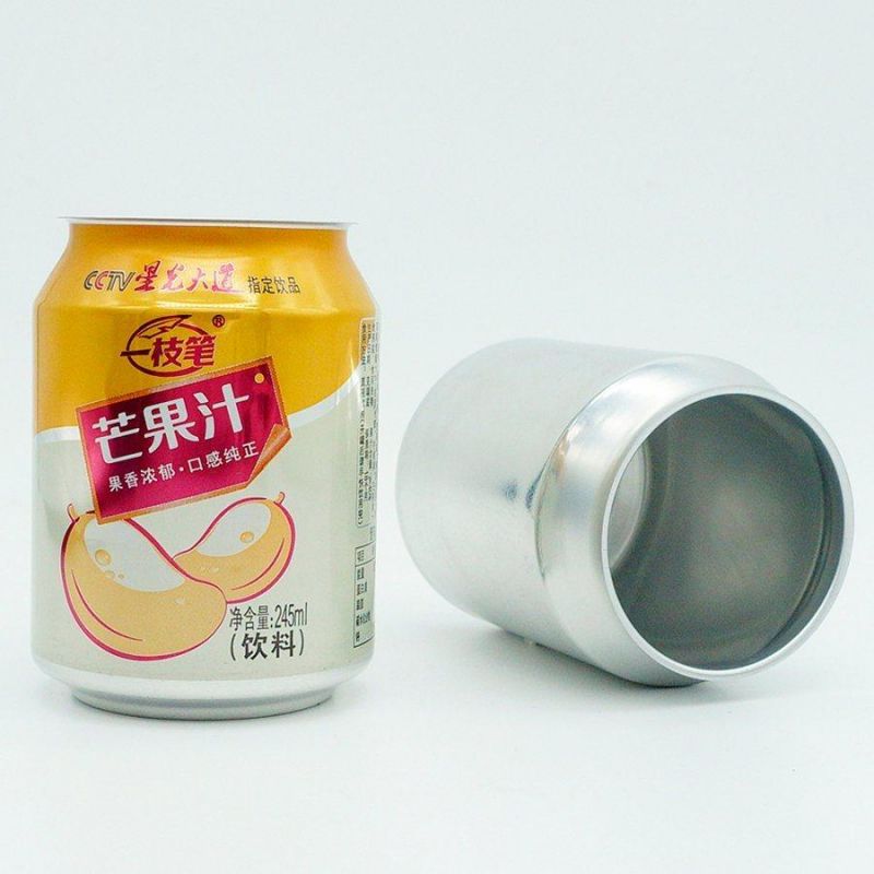 Standard 250ml Cans and Lids for Mango Juice