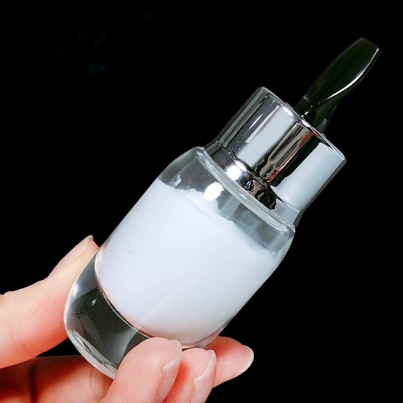 Luxury Rmpty Thick Glass Cosmetic Face Essence Cream Bottle 30ml 50 Ml with Stick Lids