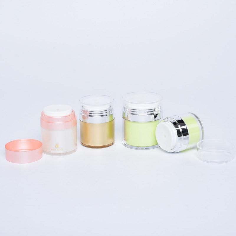 Skincare Packaging Luxurious Plastic Acrylic Airless Empty Cosmetic Jars for Lotions and Creams