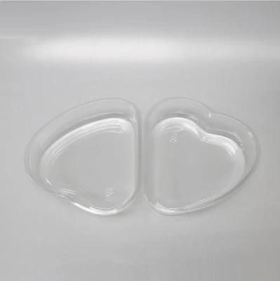 Heart Shaped Pet Disposable Plastic Fruit Container/Salad Boxes