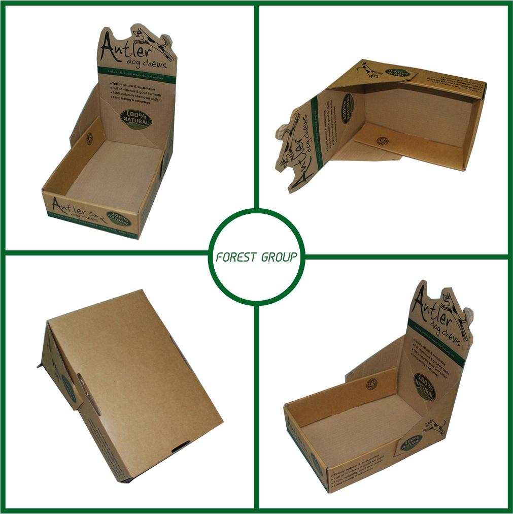 Brown Kraft Display Box with Logo Printing