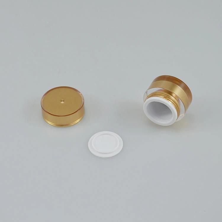 5g Acrylic Straight Round Bottle Acrylic Cosmetic Cream Jar Luxury Cosmetics Packaging