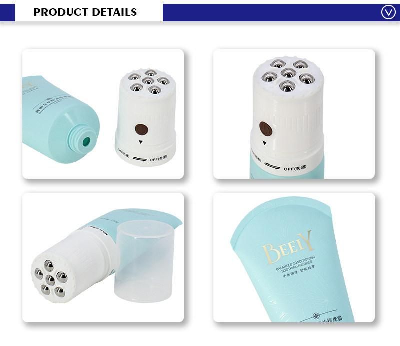 Plastic Cream Tube with Strong Vibration Massager Electric Roller Ball Body Massage Tubes