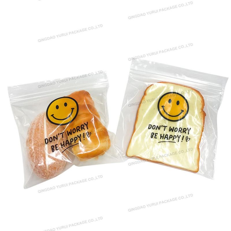 100% Virgin Material LDPE Clear Sealable Printing Bread Bag