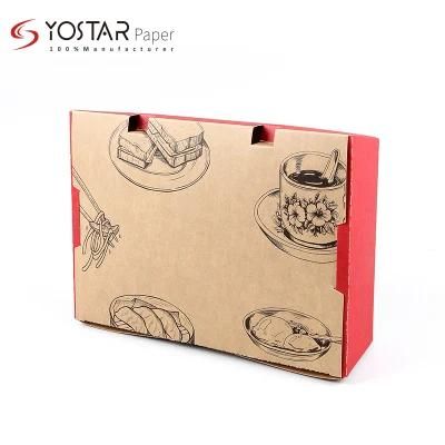 Customized Eco-Friendly Biodegradable Paper Bento Takeaway Take out Compostable Disposable Food Packaging Container Lunch Box
