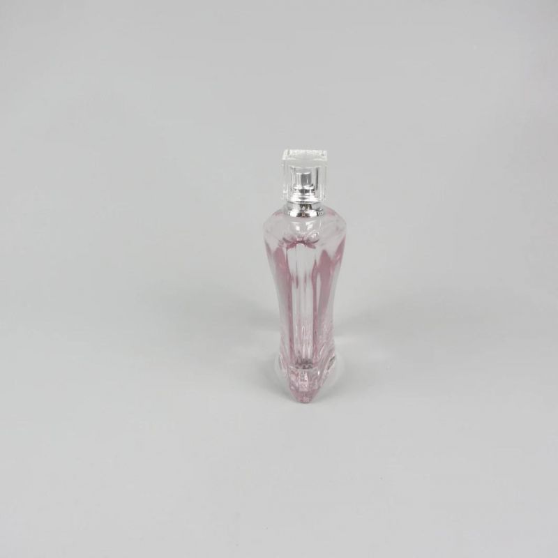 Bulk Empty Simple Art Crimp Glass Perfume Spray Bottles 100ml