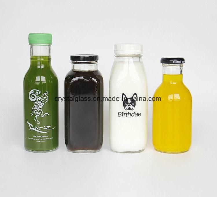 120ml 250ml 500ml 1000ml 1L Clear Round Glass Bottle 4oz 8oz 16oz 32oz