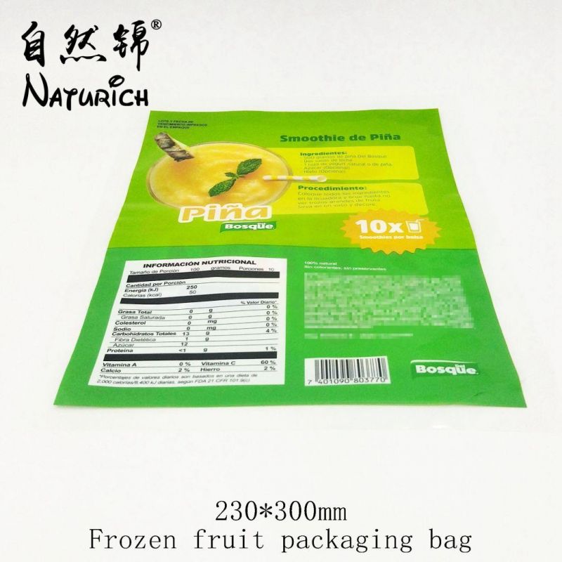 Digital Printing 2lb Frozen Strawberry Packaging Plastic Bag Food Packing Mylar Bag