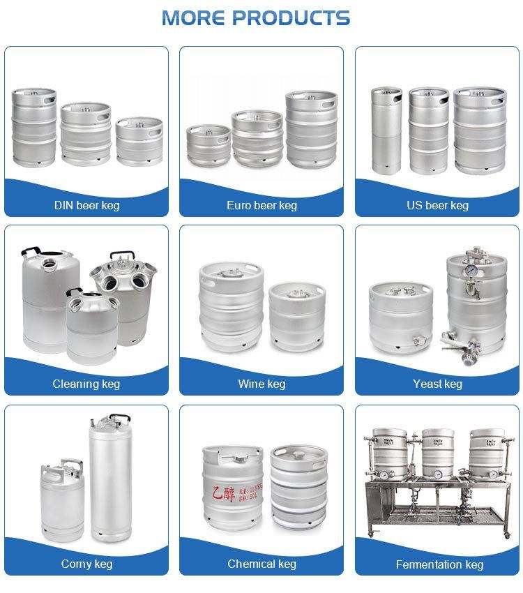 Stainless Steel Beer Keg Us 1/6 Capacity Slim 20L Beer Barrel