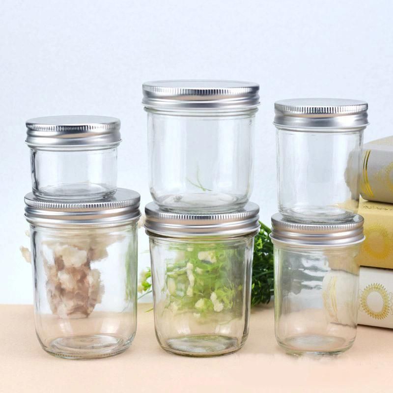 100ml High-End Clear Glass Jam Jar with Metal Lid / Cheess Jar /Mason Jar