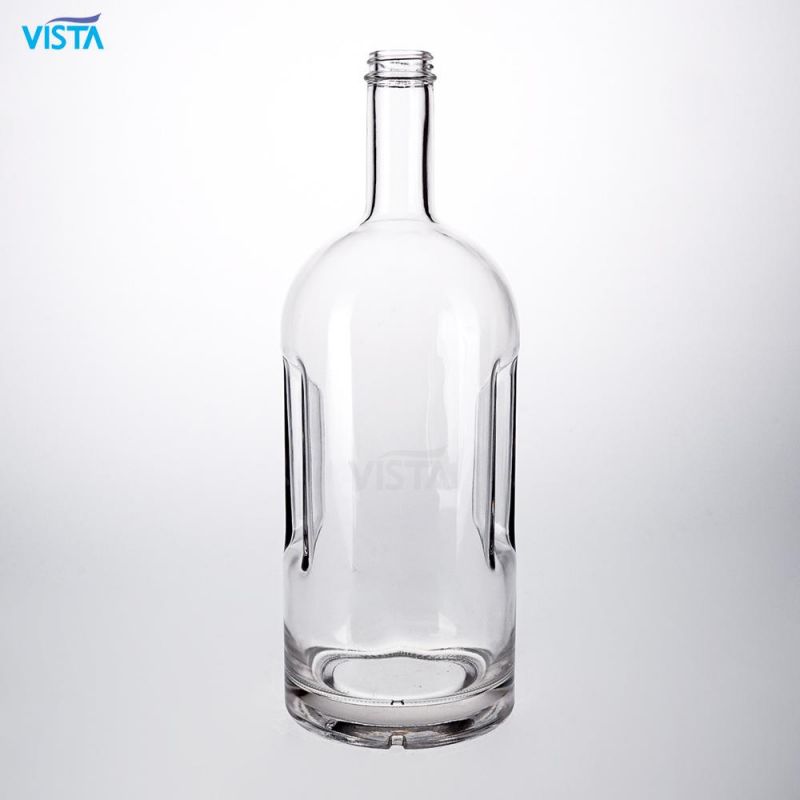 1750ml High Flint Vodka Glass Bottle Screw Cap
