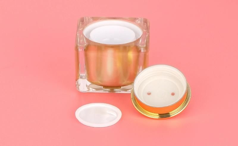 10g Empty Double Wall Transparent Plastic Cream Jar