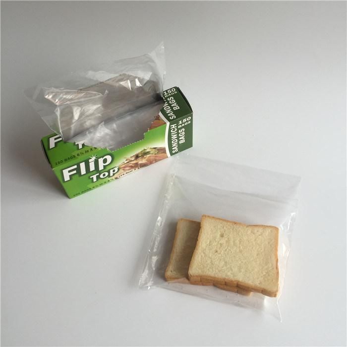 Plastic Disposable FDA Grade Clear Sandwich Fold up Bags