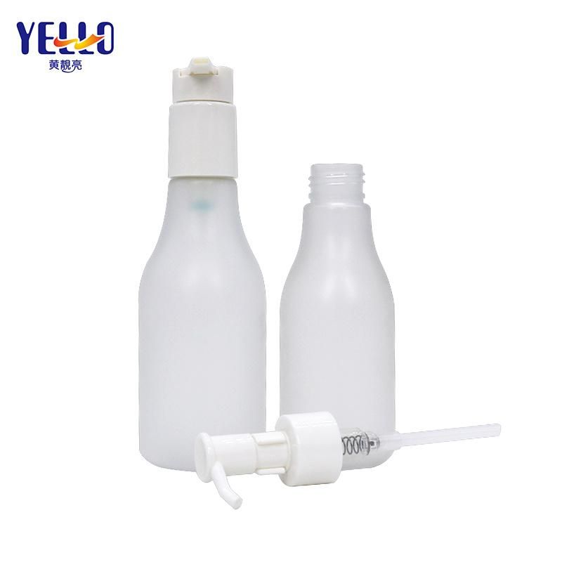 China Factory 500ml 300ml 250ml 200ml Cosmetic Packaging HDPE Shampoo Bottle Shampoo White Matt Bottle with Lotion Pump