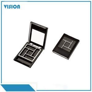 Y134A-4 Black Delicate Unique Shape of Plastic Eyeshadow Cosmetic Packing