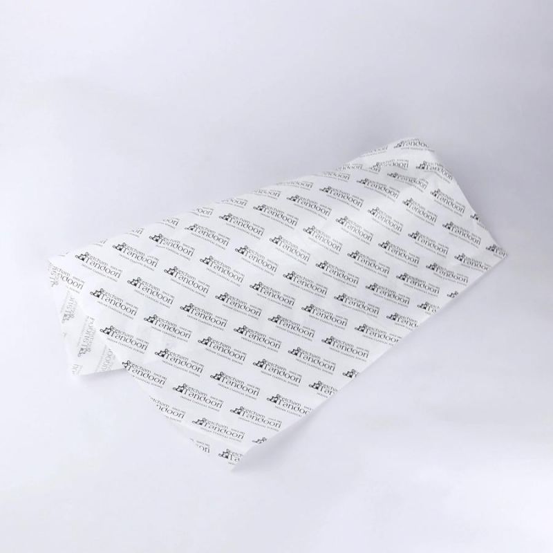 High Quality Letter Logo 17GSM 20*30" White Packing Wrapping Tissue Paper