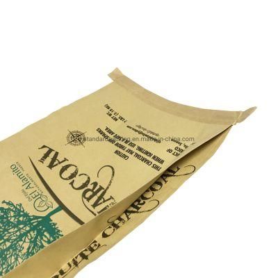 7lb Customize Charcoal Bag Package Paper Laminated PP Woven Bag