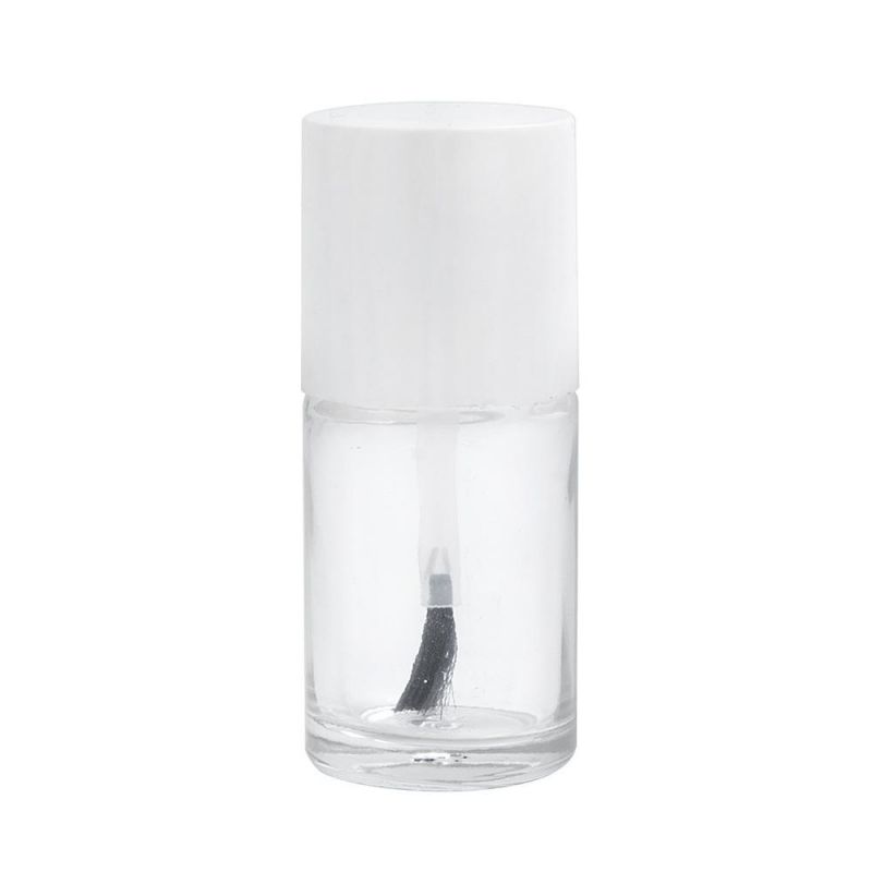 10ml High Quality Clear Small Cylinder Glass Empty Nail Polish Bottles