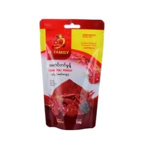 Transparent Window 250g Flavor Spices Powder Packaging Pouch with Zipper Plastic Food Bag Stand up Pouch with Handle Hole