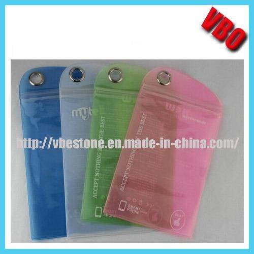 Attractive Waterproof Plastic Bag for Mobile Phone USB Data Cable (P-001)