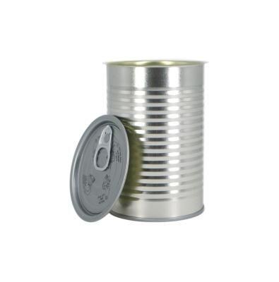 Tomato Paste Round Empty Metal Tin Cans with Easy Open Lid Used Food Packaging