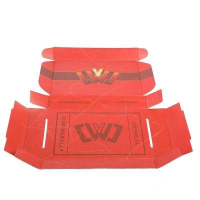 Custom Grey Color Corrugated Boxes Printing Tab Lock Garment Box Corrugated Paper Carton Packaging Box