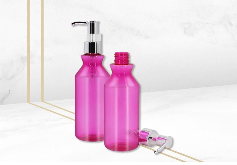 Bulk Price Pink Pet Plastic Shampoo Bottle With Pump 250ml