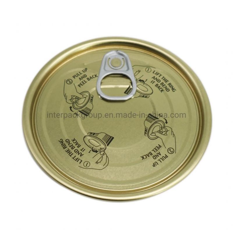 Tinplate Eoe Easy Open Lid for Food Can End Easy Open Lid