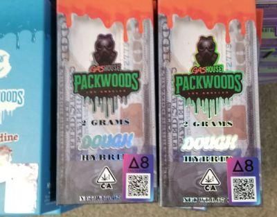 Made in USA Packwoods 2 Gram Dry Herb Flower Hand Roll Blunt with Oil and Kief Package Preroll Joint Packaging in Stock Right Now